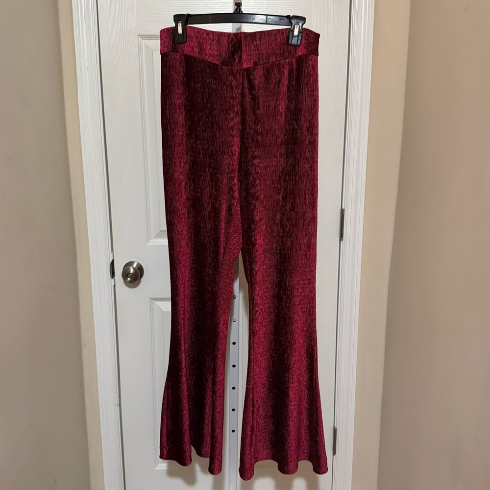 Free People So Charming velvet flare pants